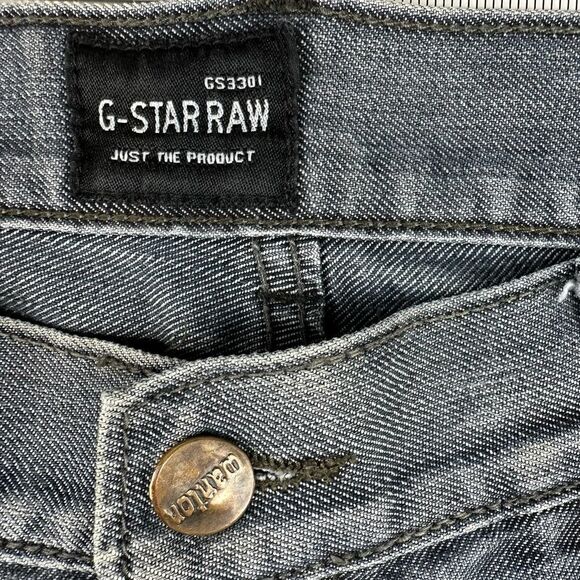 G-Star Raw Denim Jeans (GS3301) Y2K Embroidered Pockets Mens 34 x 33 Read - Picture 4 of 12